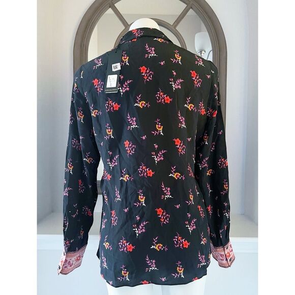 Kobi Halperin Neo Silk Contrast Print Blouse, NWT, Size S - Picture 12 of 16